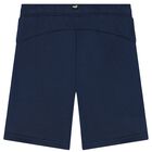 Boys Blue Logo Shorts, 2, hi-res