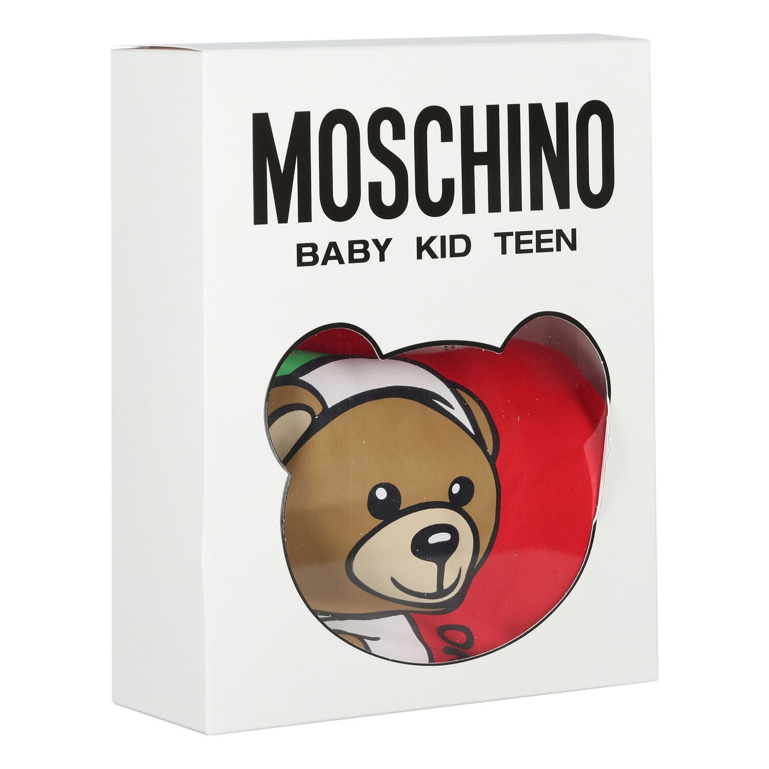 توب بأكمام طويلة بشعار تيدي بير باللون الأحمر , 2, hi-res image number null