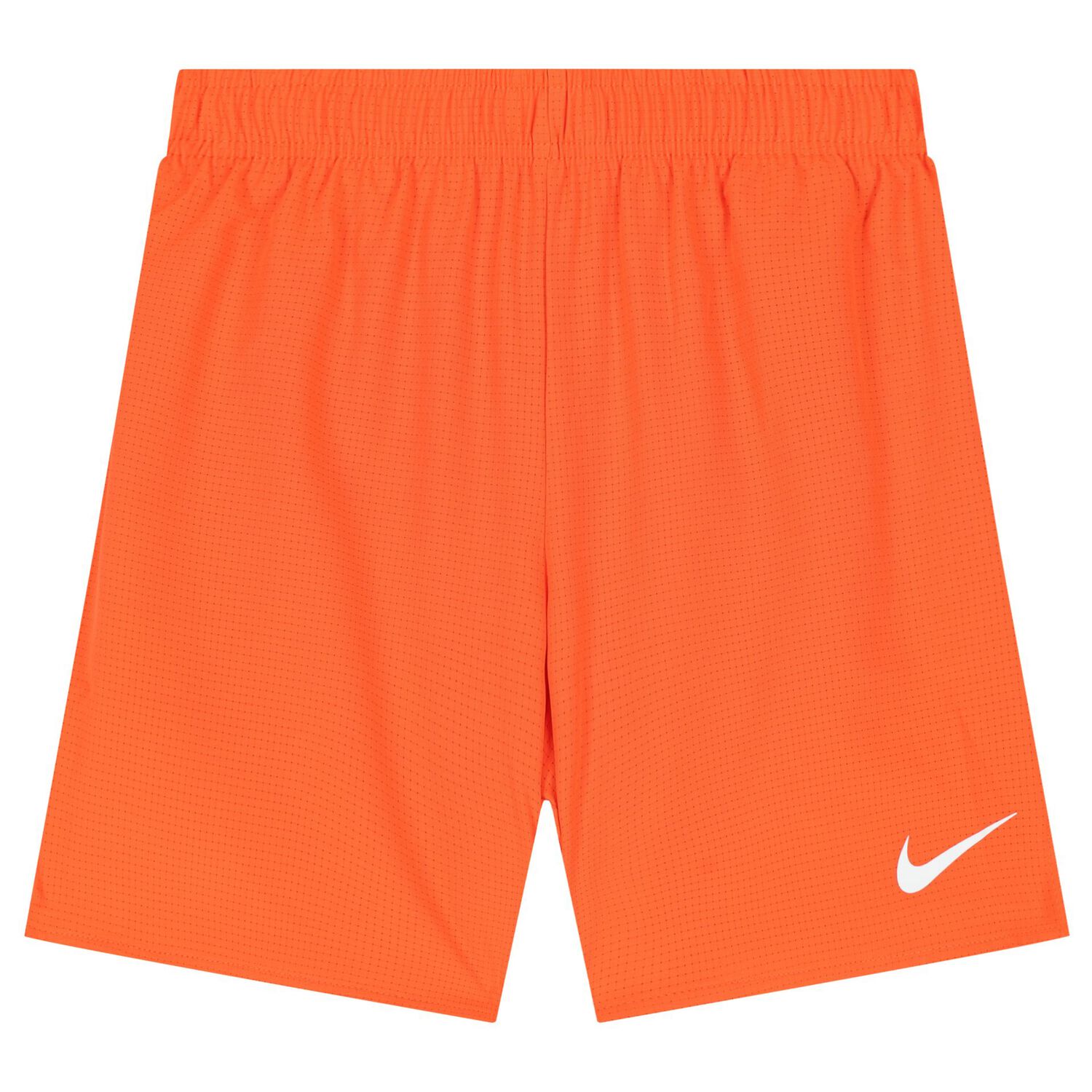 Boys White & Orange Logo Shorts Set, 1, hi-res