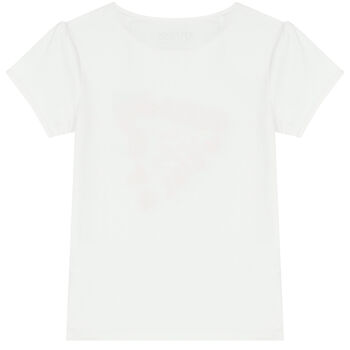 Girls White Logo T-Shirt
