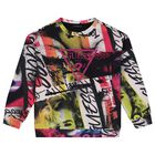 Girls Multi-Coloured Logo Sweatshirt, 1, hi-res