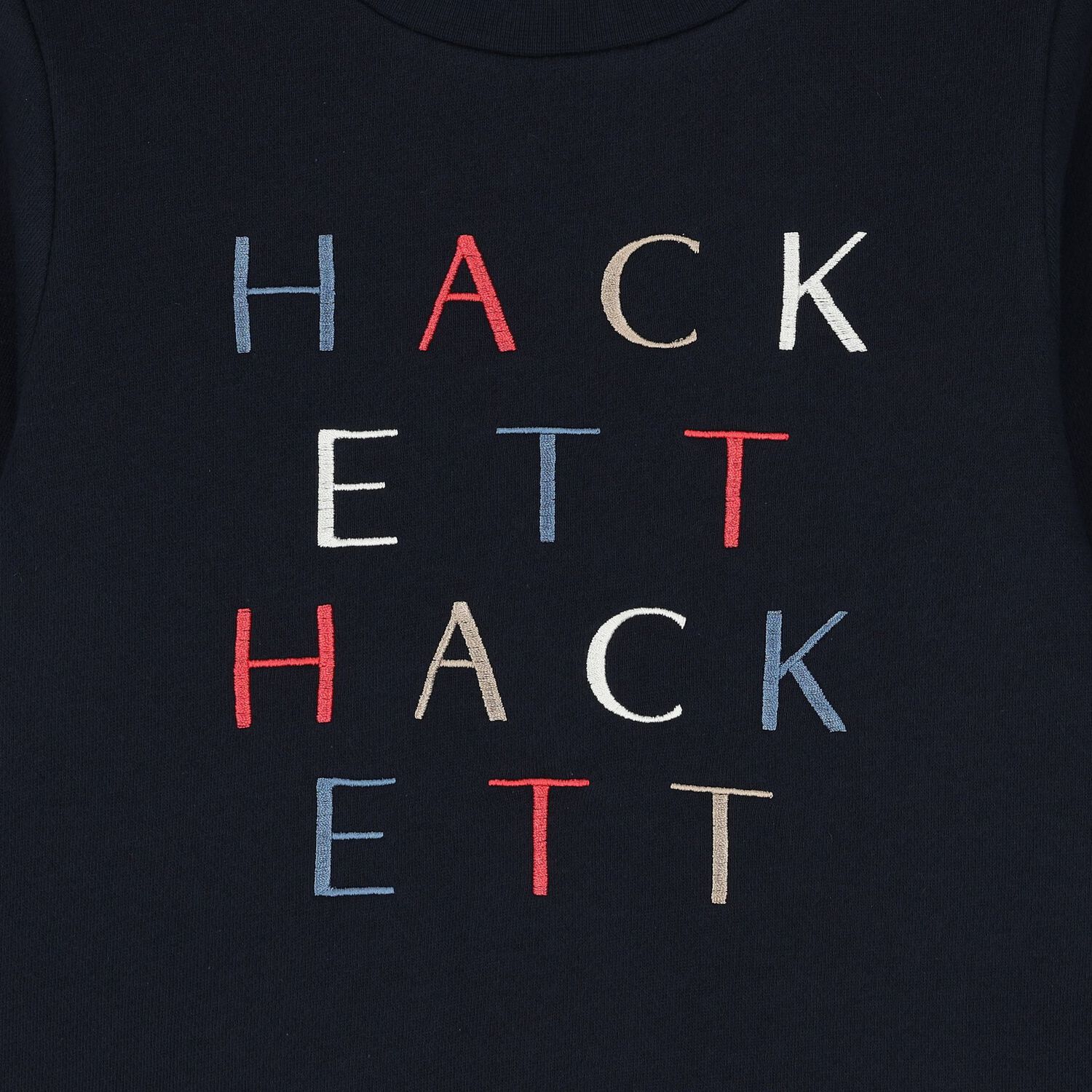 سويتشيرت أولاد بالشعار باللون الكحلي, 1, hi-res