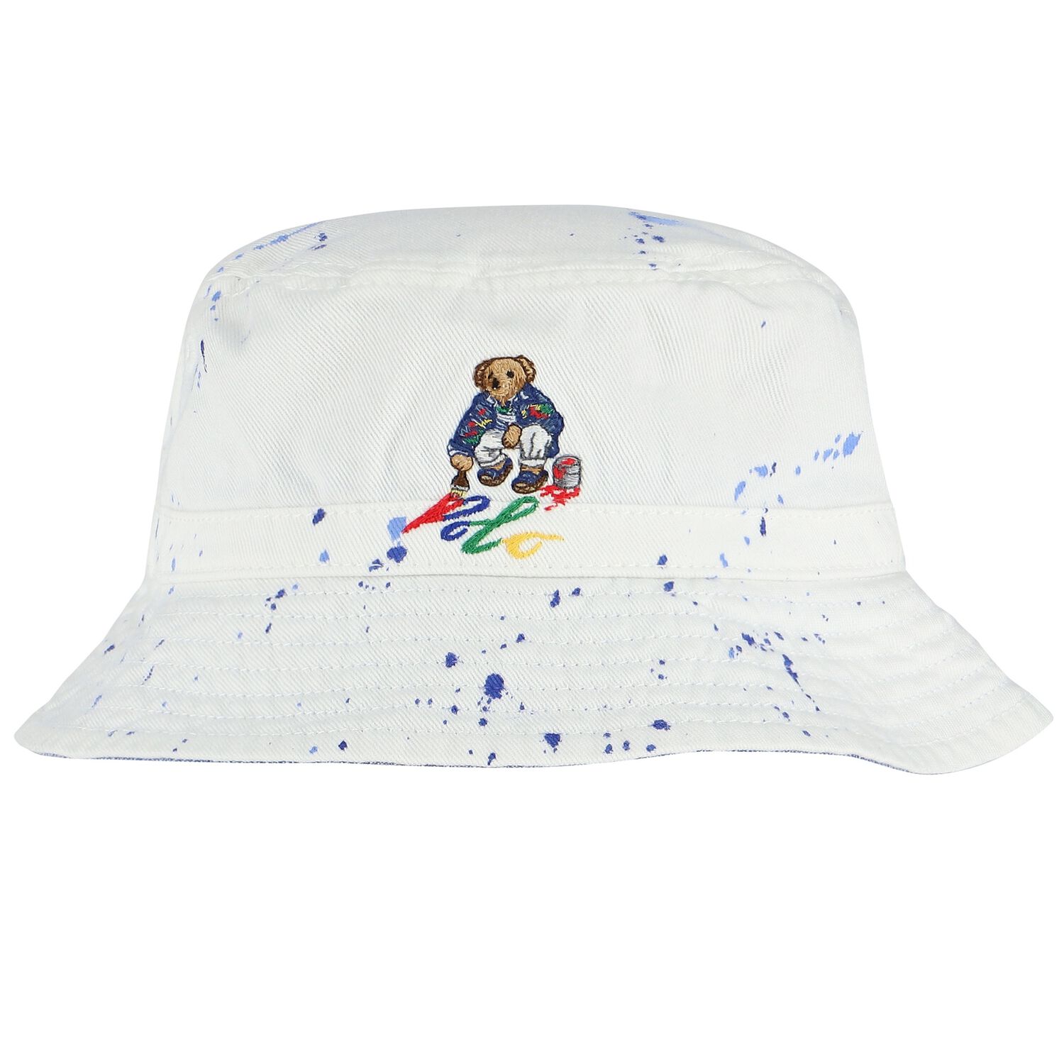 Boys White Logo Hat, 1, hi-res