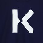 فستان بالشعار باللون الكحلى, 1, hi-res