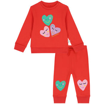 Younger Girls Red Hearts Tracksuit