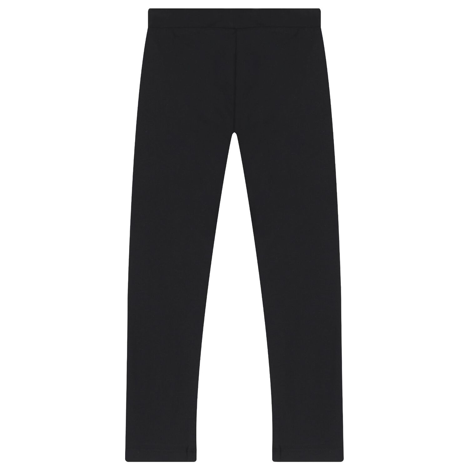 Girls Black Teddy Bear Logo Leggings, 1, hi-res image number null