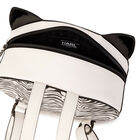 Girls White Choupette Backpack, 1, hi-res