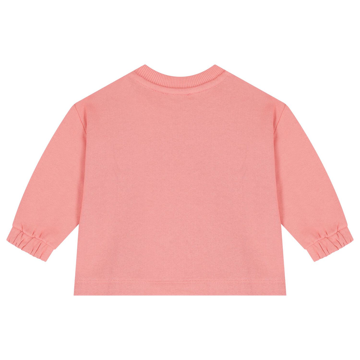 بدلة رياضية بنات بالشعار باللون الوردى, 1, hi-res