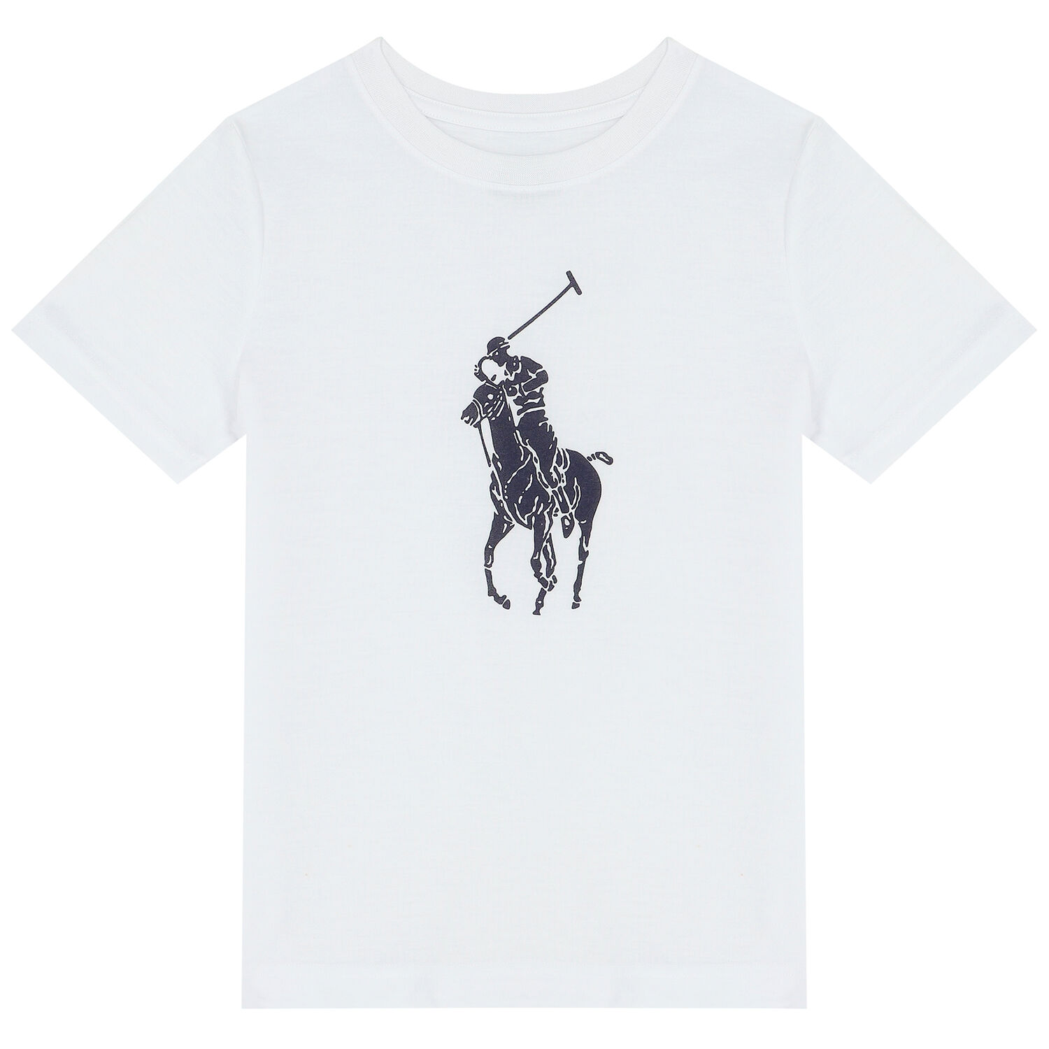 بيجاما أولاد بالشعار باللون الأبيض والكحلي, 1, hi-res