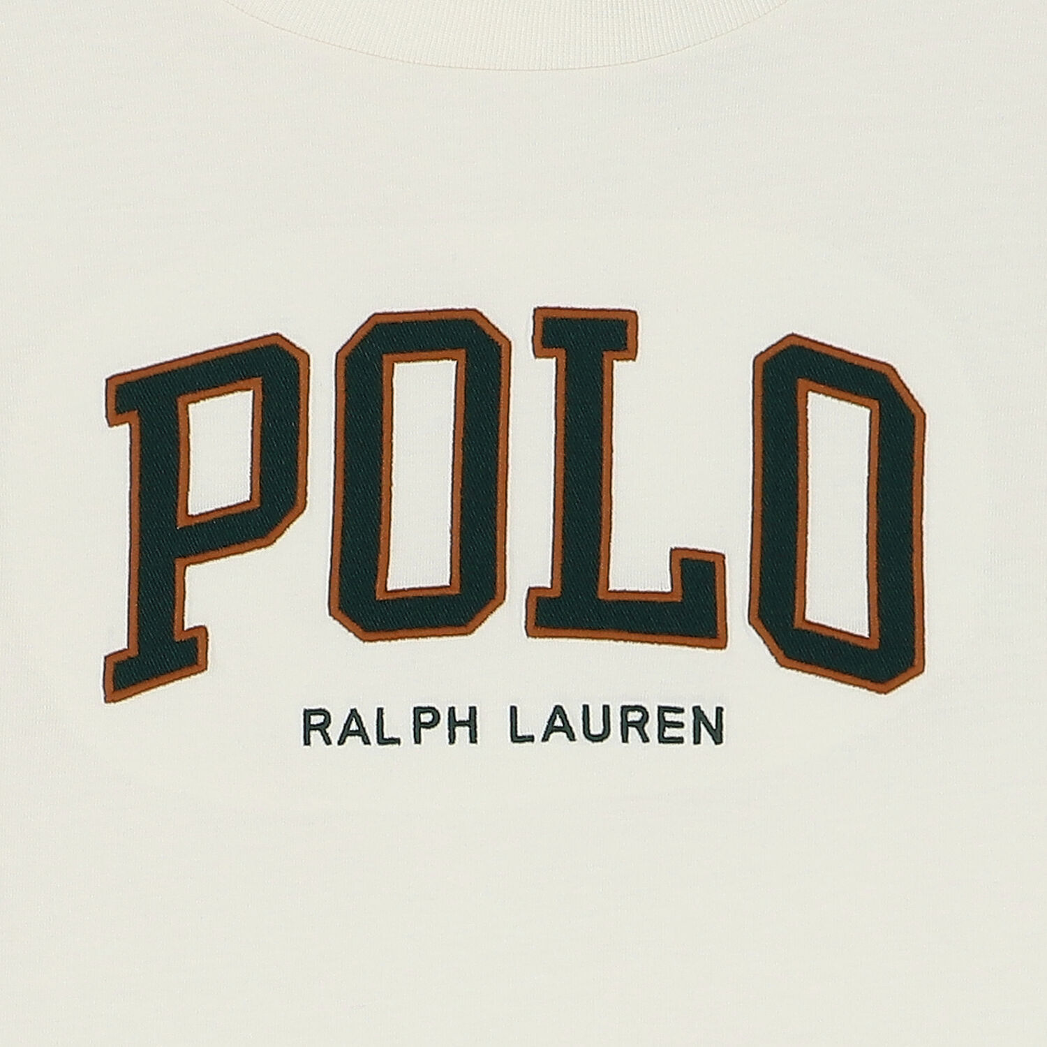 توب أولاد بأكمام بالشعار باللون العاجى, 1, hi-res image number null