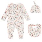 طقم أفرول هدايا بشعار احتفالي باللون الأبيض, 1, hi-res