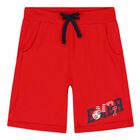 شورت جيرسى باللون الاحمر للاولاد , 1, hi-res