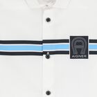 قميص  أبيض بشعار للأولاد, 1, hi-res