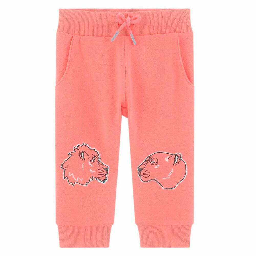 Neon pink joggers sales