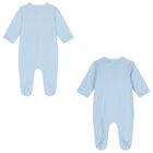 Baby Boys Blue Babygrow ( 2-Pack ), 1, hi-res