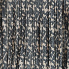 فستان بطيات بالشعار باللون الذهبى والكحلى, 1, hi-res