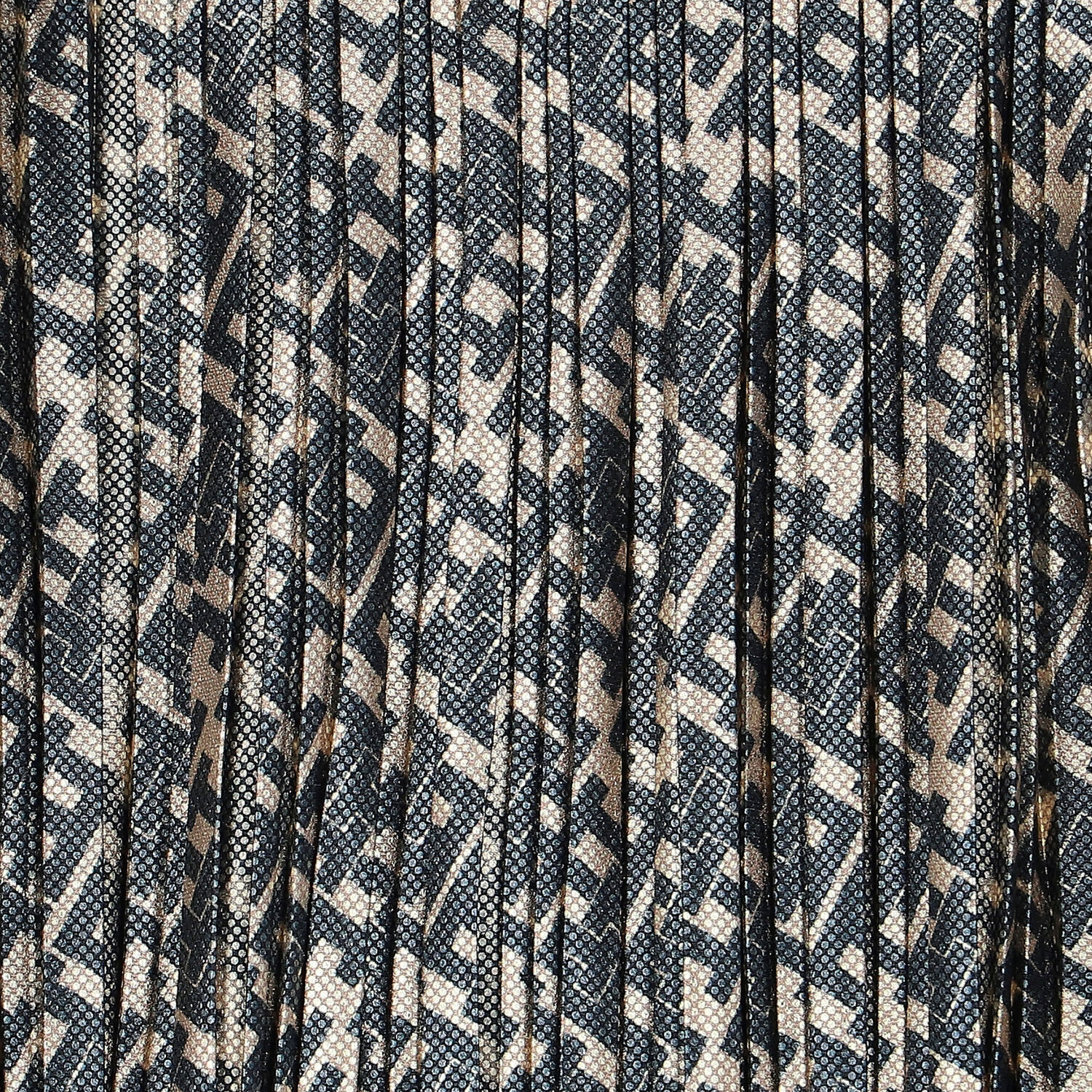 فستان بطيات بالشعار باللون الذهبى والكحلى, 1, hi-res