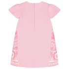 Girls Pink Barocco Dress, 1, hi-res