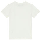 Girls Ivory Logo T-Shirt, 1, hi-res