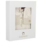 Ivory Logo Babygrow & Hat Gift Set, 1, hi-res