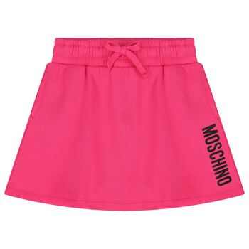 Girls Pink Logo Skirt