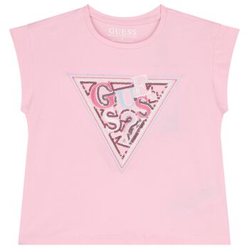 Girls Pink Logo T-Shirt