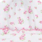Baby Girls White & Pink Roses & Blooms Hat, 1, hi-res