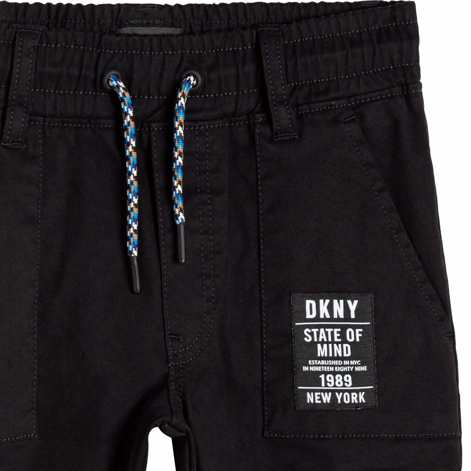 Boys Black Logo Trousers, 1, hi-res image number null