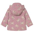 Younger Girls Pink Teddy Bear Rain Coat, 1, hi-res
