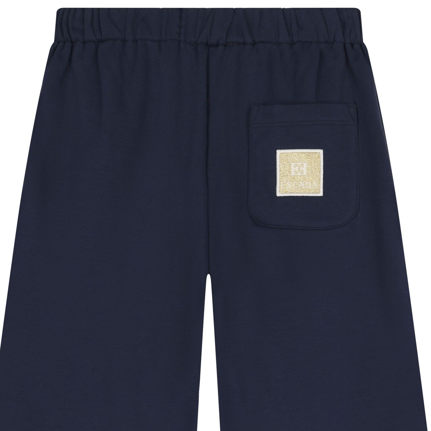 Girls Navy Blue and Gold Trousers, 1, hi-res