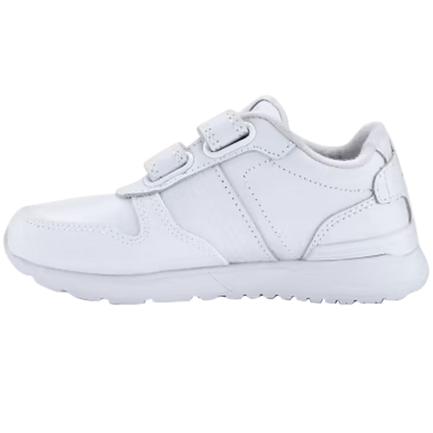 Boys White Leather Trainers, 1, hi-res image number null