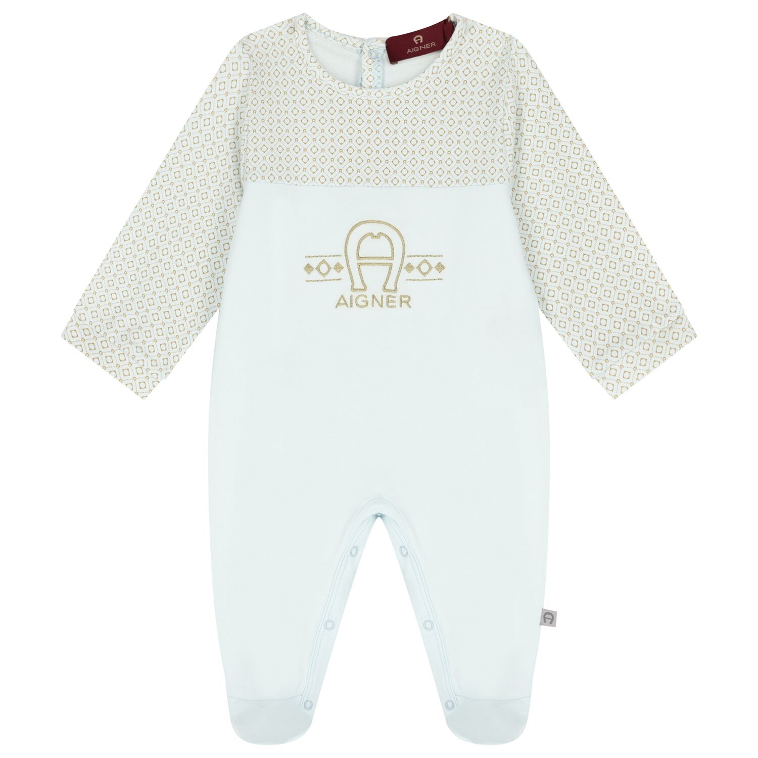 Baby Boys Blue Logo Babygrow, 2, hi-res image number null