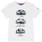 Boys White Logo T-Shirt, 1, hi-res