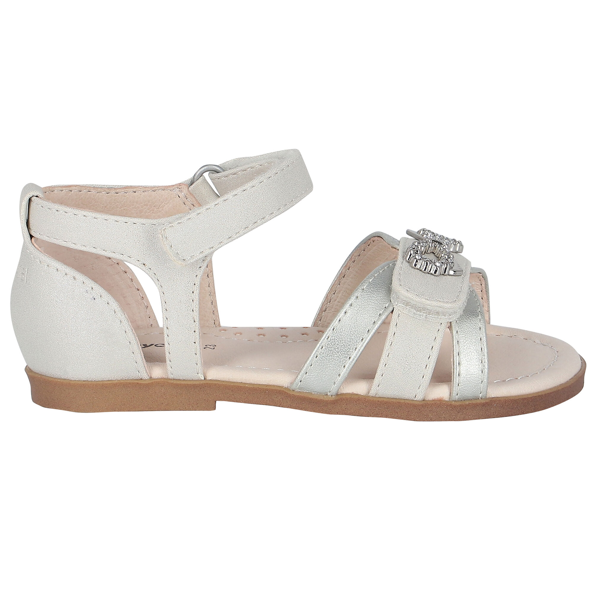 Diamante bow sandals best sale