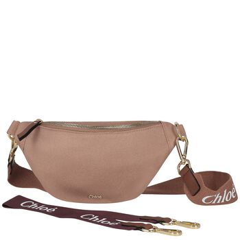 Girls Brown Logo Crossbody Bag