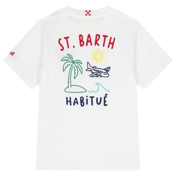 Boys White Logo T-Shirt