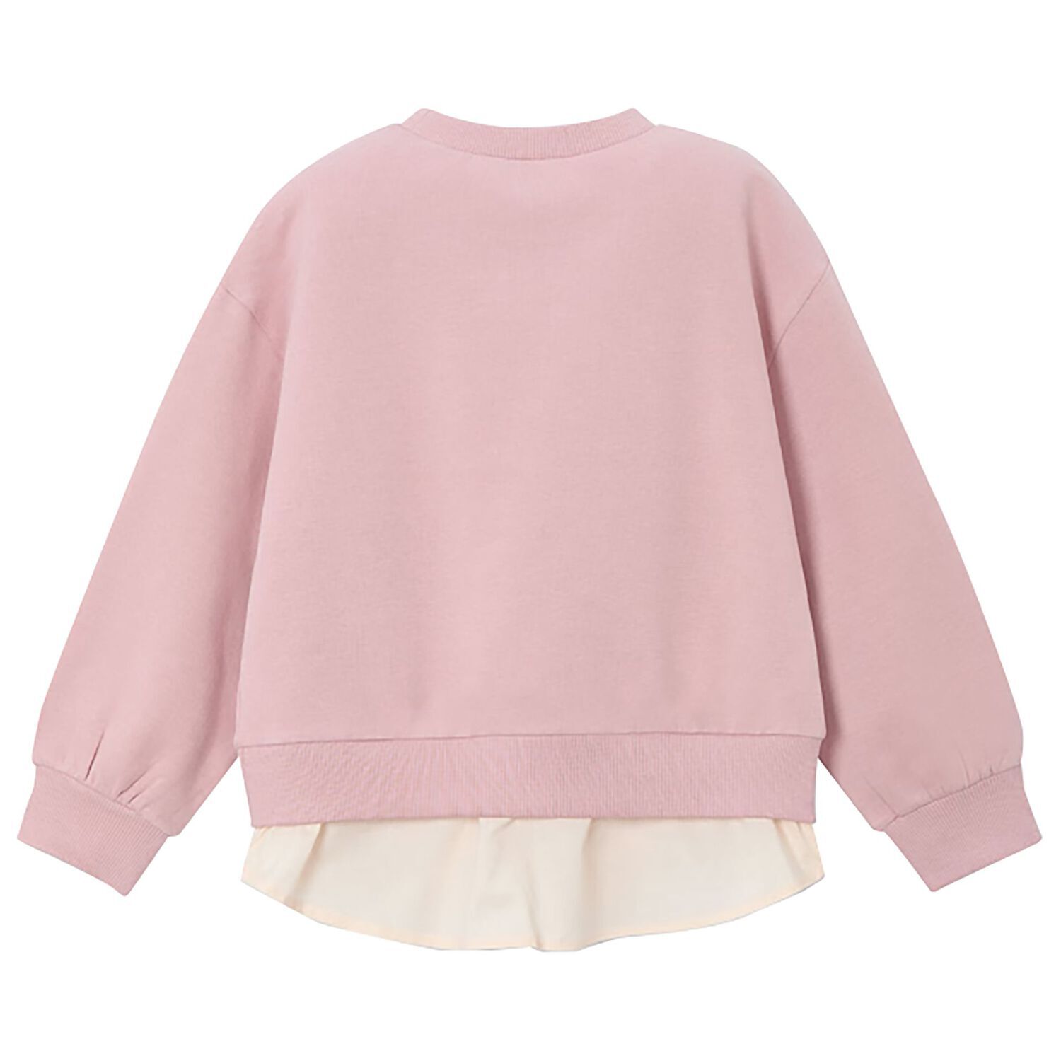 Girls Pink & Ivory Strawberry Sweatshirt, 1, hi-res image number null