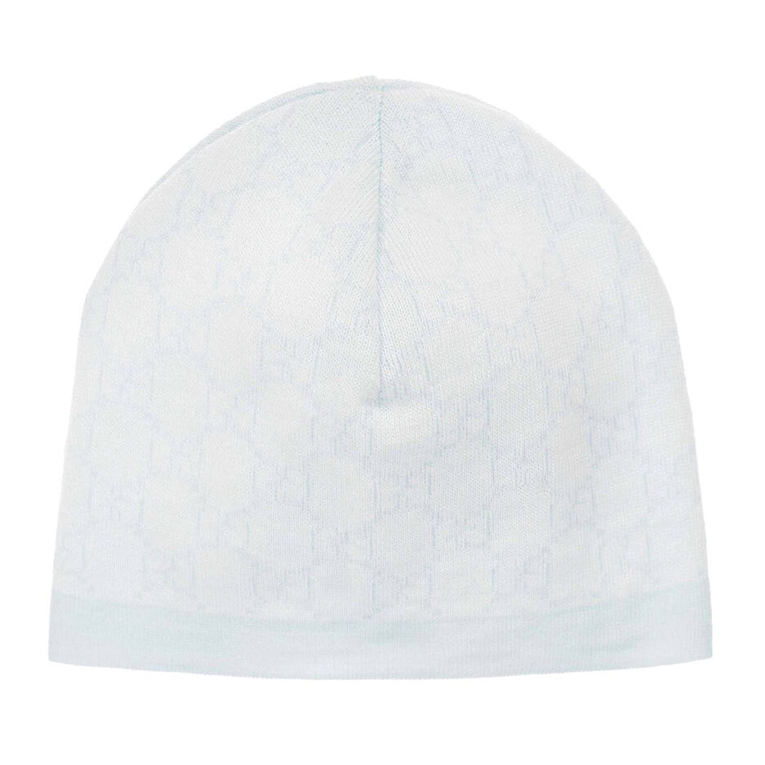 Ivory & Blue Logo Baby Hat, 1, hi-res image number null