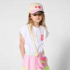 Girls Pink Heart Handbag, 1, hi-res