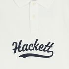 قميص بولو بالشعار باللون الابيض للاولاد, 2, hi-res