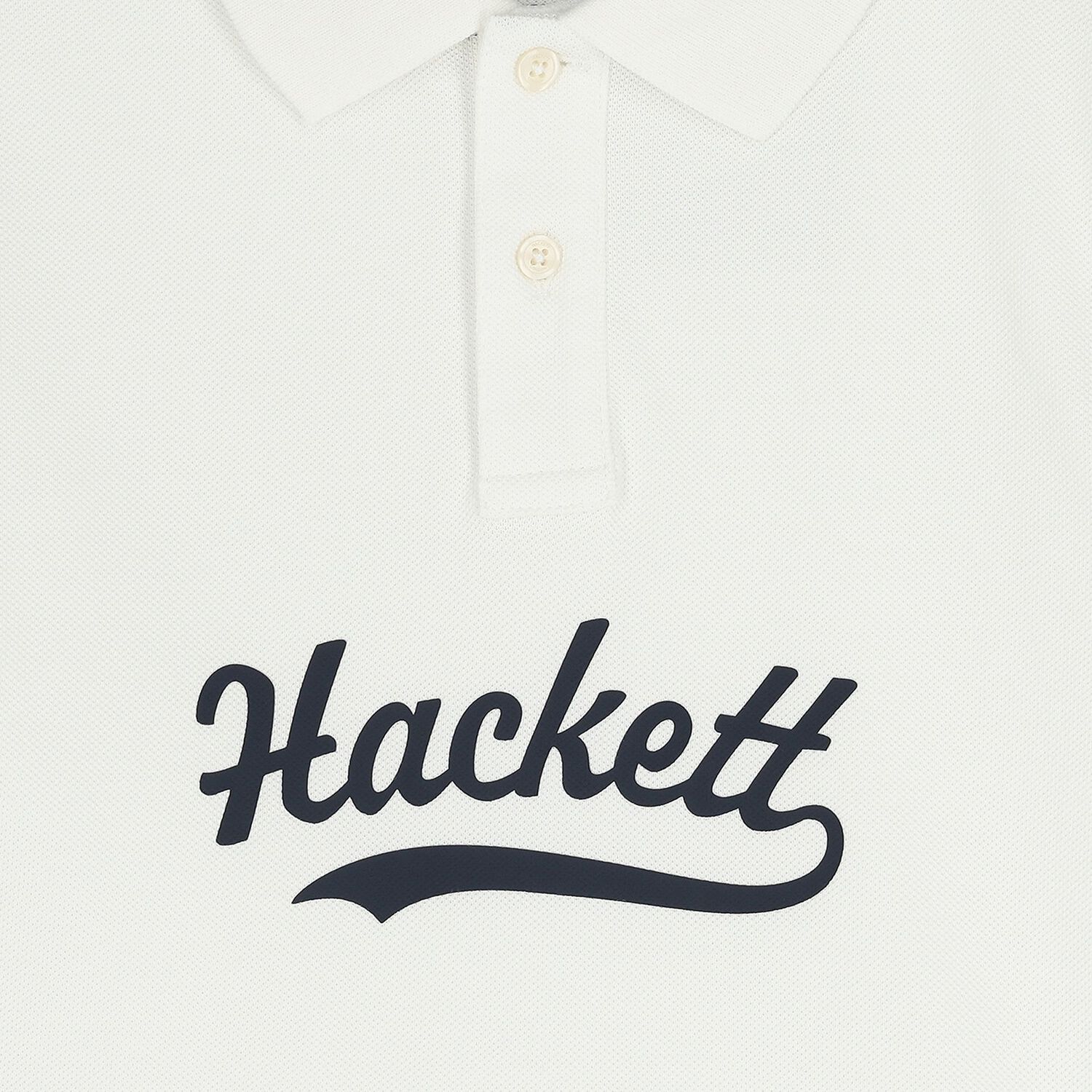 قميص بولو بالشعار باللون الابيض للاولاد, 2, hi-res