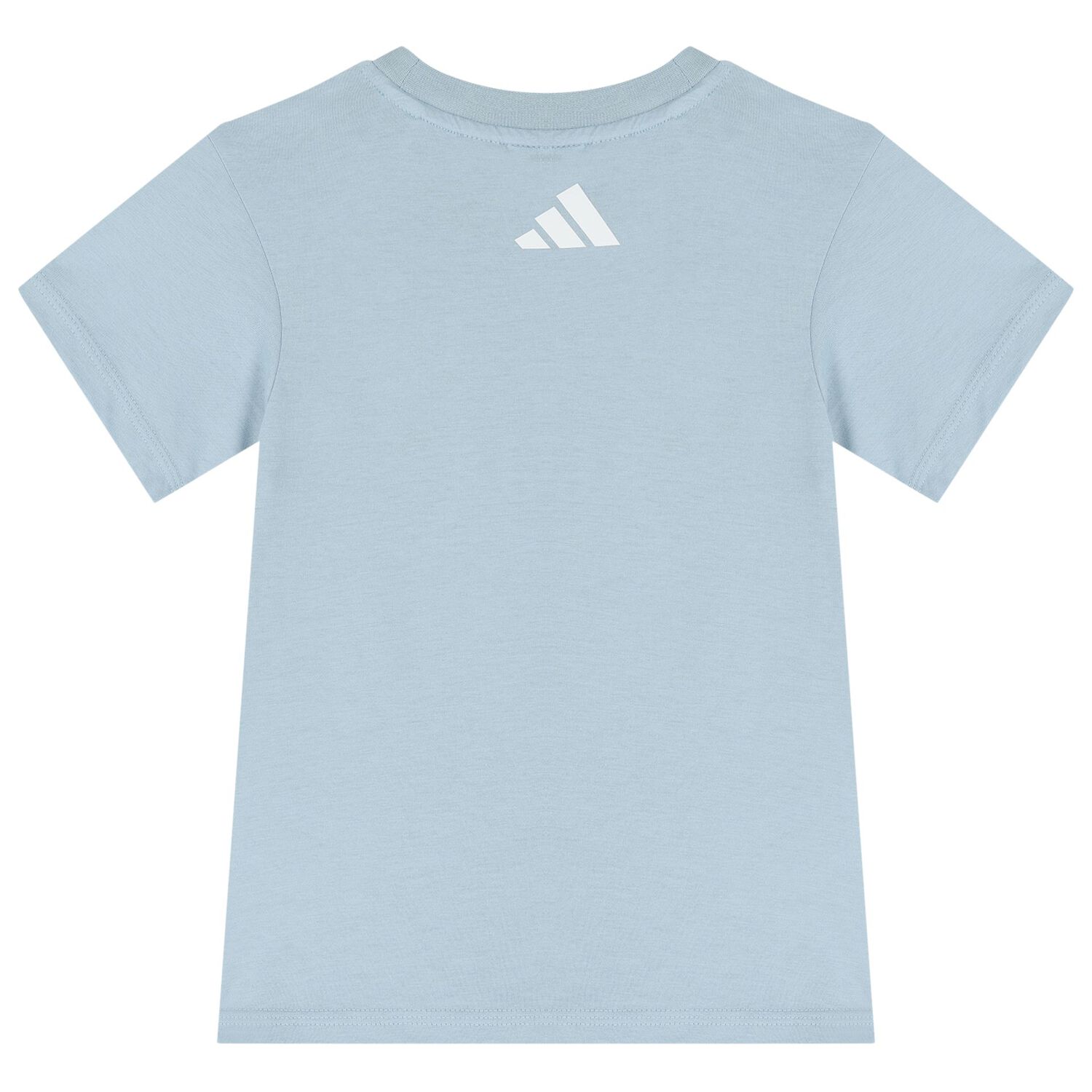 طقم شورت اولاد بالشعار باللون الازرق , 1, hi-res