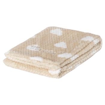 Beige Clouds Faux Fur Baby Blanket