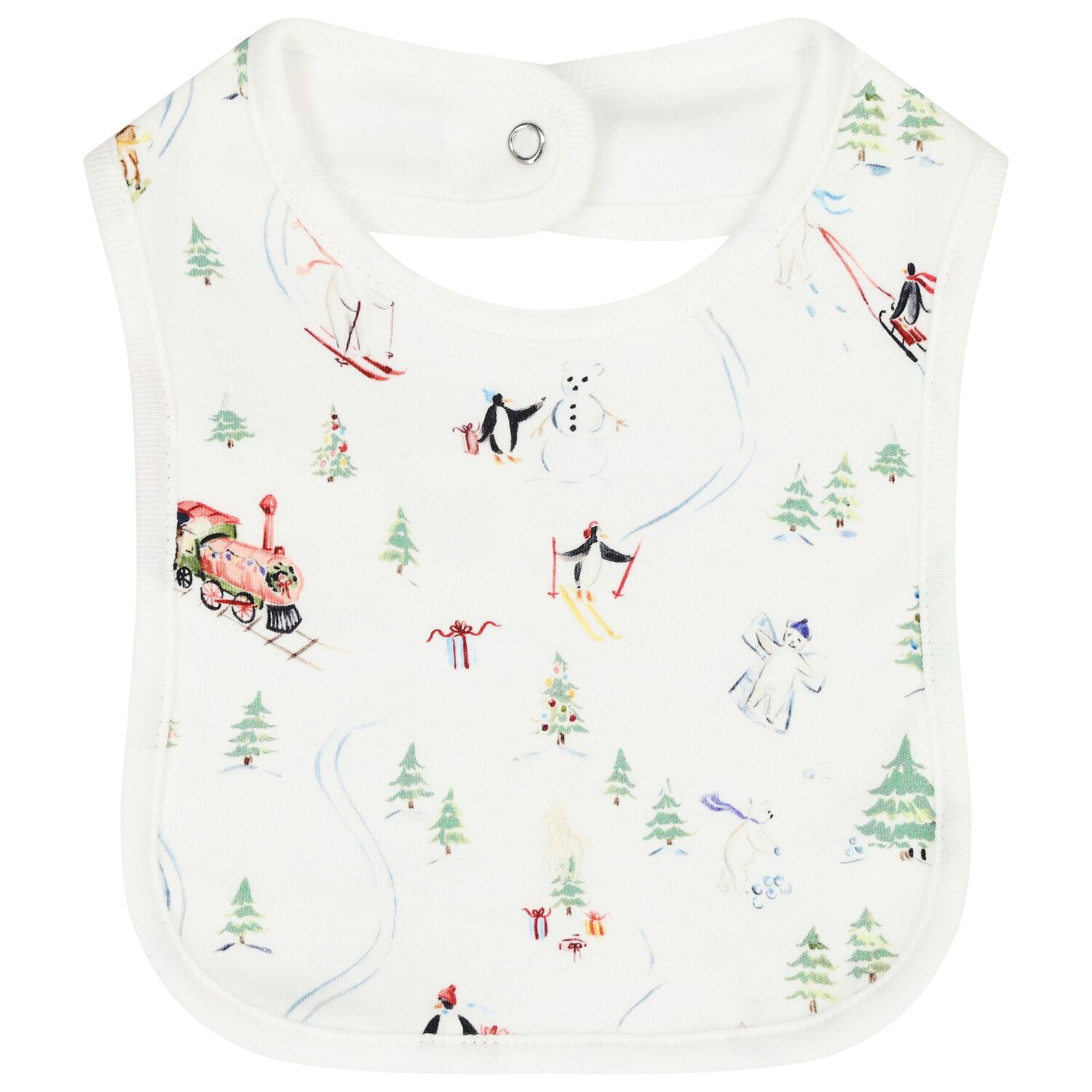 طقم أفرول هدايا بشعار احتفالي باللون الأبيض, 1, hi-res