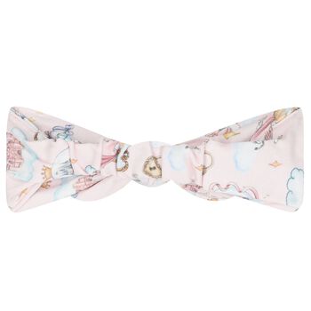 ربطة رأس الأميرة الوردية للفتيات الصغيرات