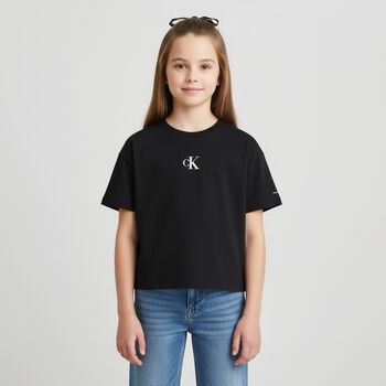 Girls Black Logo T-Shirt