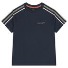 Boys Navy Blue Logo T-Shirt, 1, hi-res