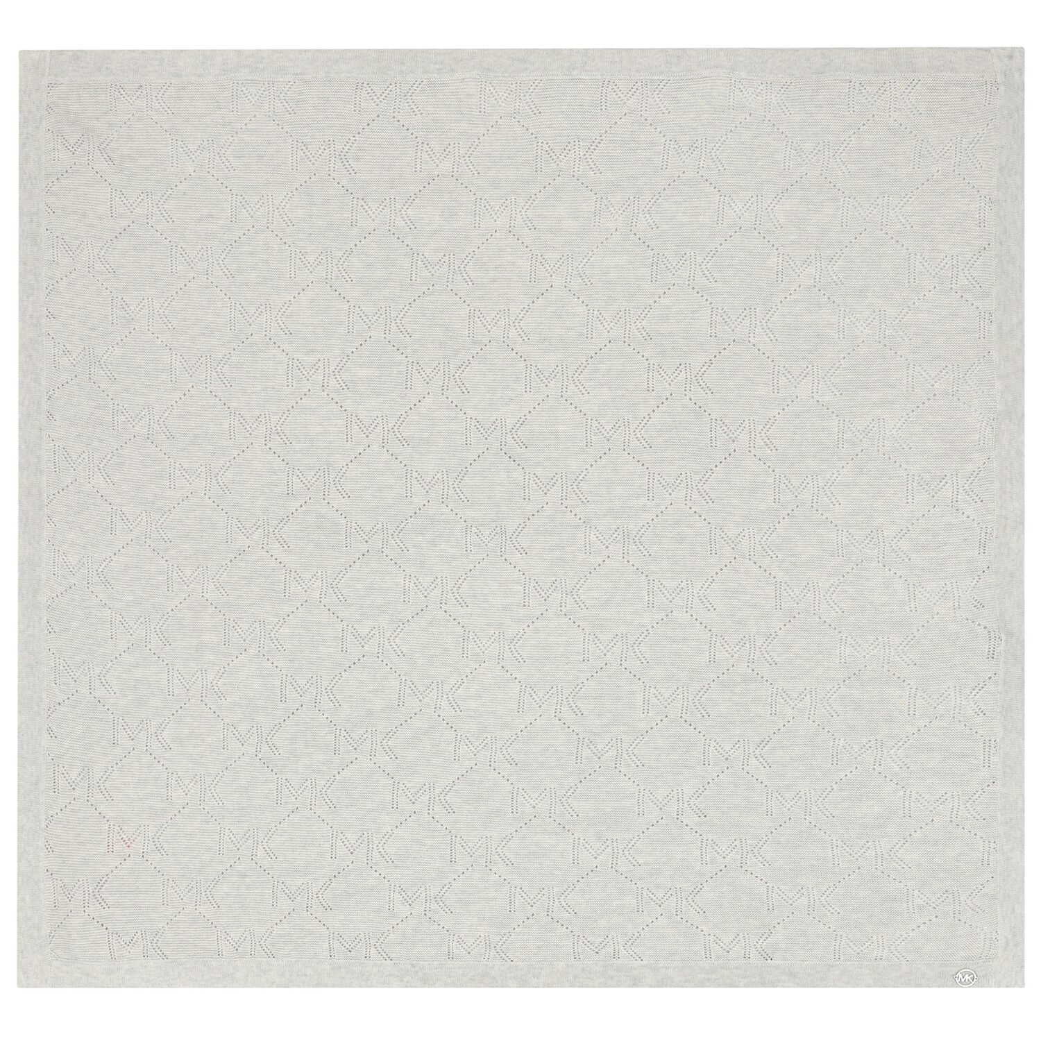 بطانية بنات منسوجة بالشعار باللون الرمادي, 1, hi-res