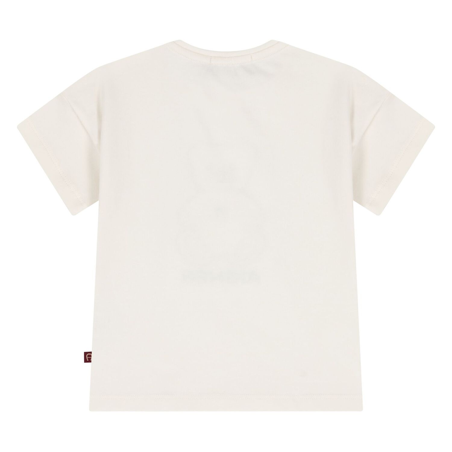 Younger Girls Ivory Teddy Bear Logo T-Shirt, 1, hi-res