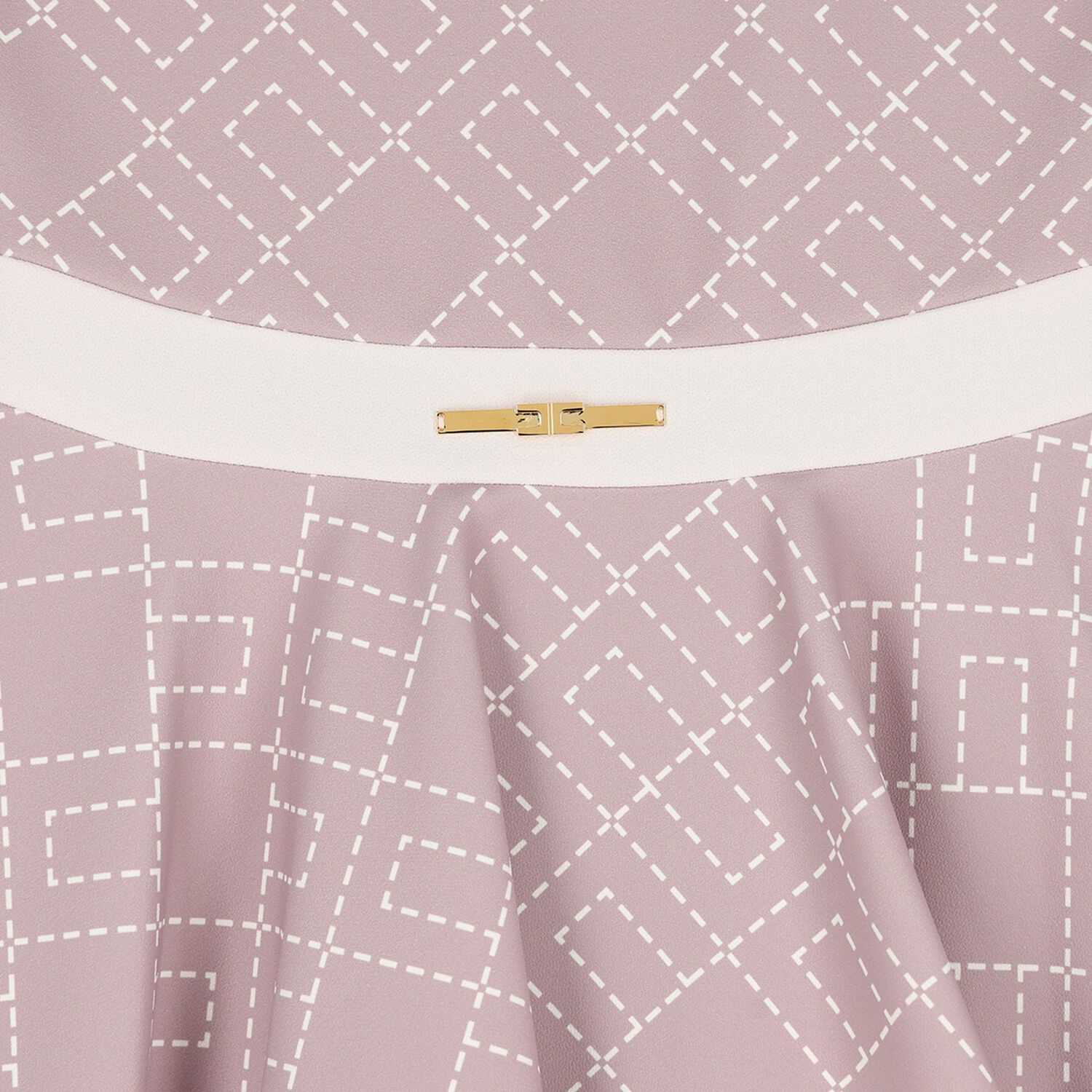 فستان باللون وردي بشعار للبنات, 2, hi-res